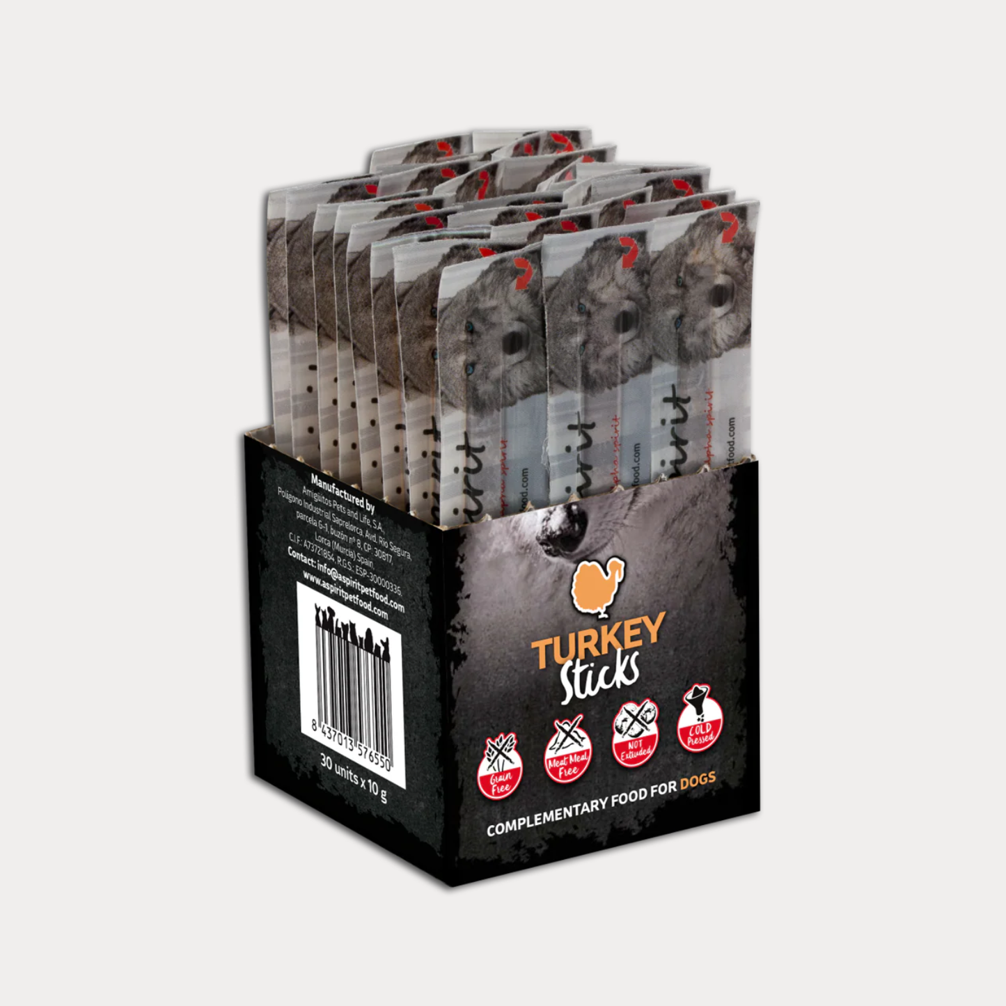 Alpha Spirit - Semi-moist Turkey Bars 10g (5PCS)