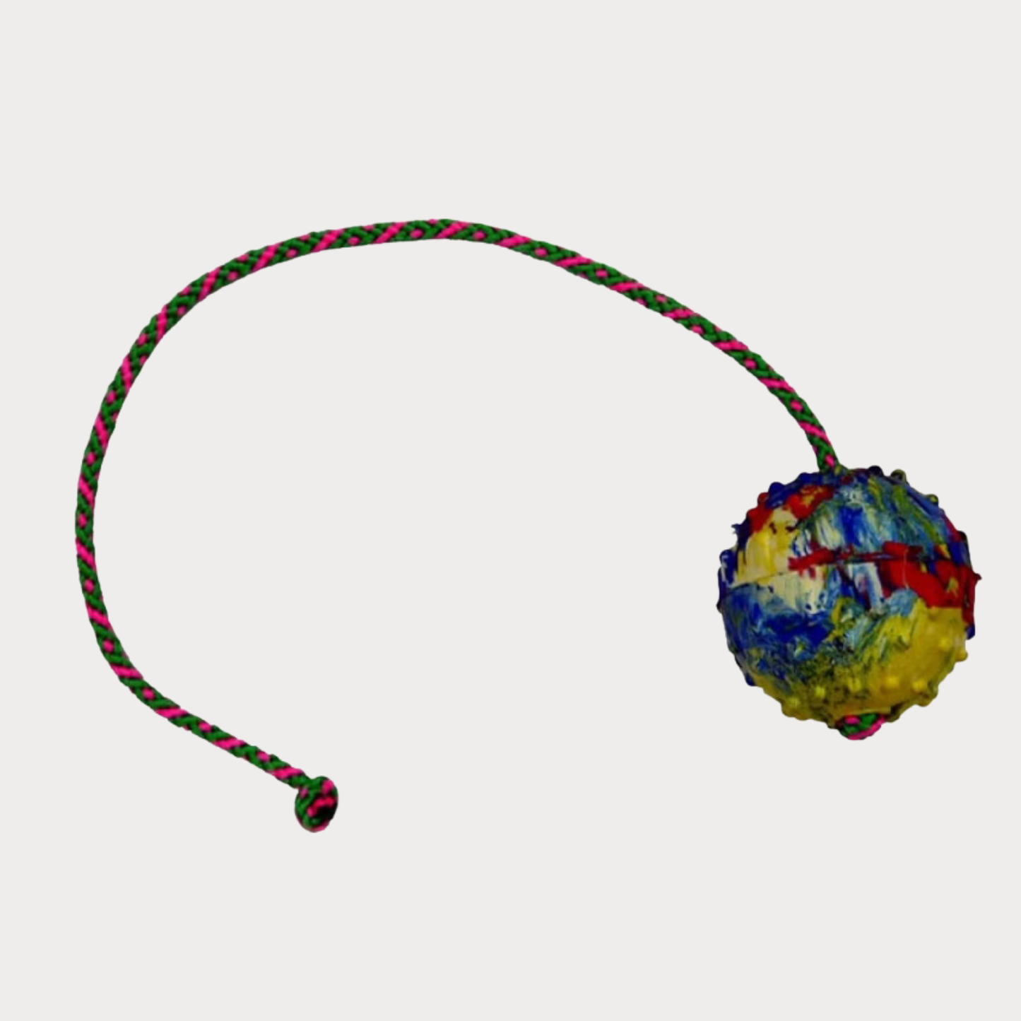 Gappay - Pallina in gomma con corda 50cm