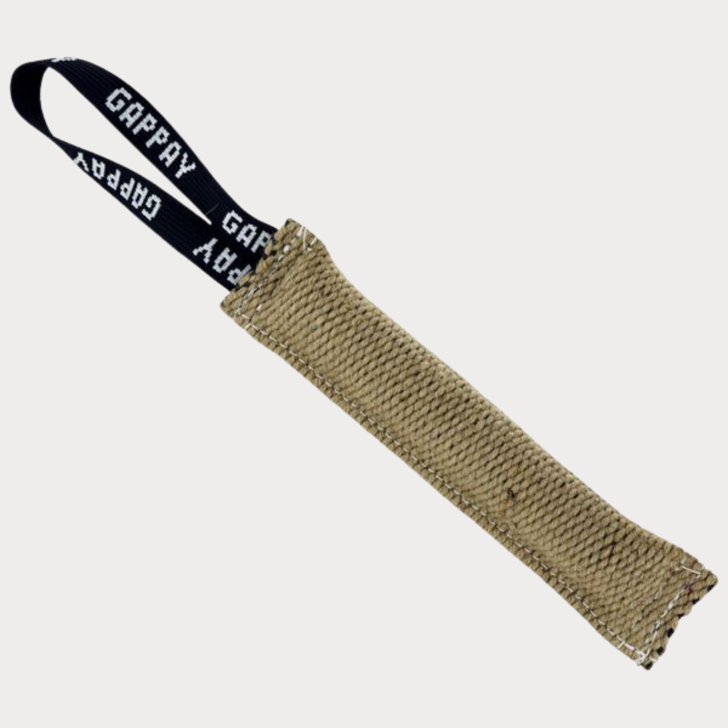 Gappay - Salamotto tug in juta imbottito 3 × 25 cm con maniglia ad anello