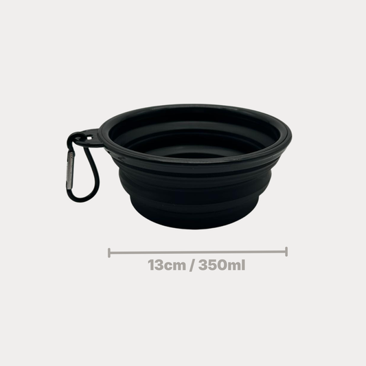 Ciotola Pieghevole in Silicone per Cani – Ciotola da Viaggio con Bordi Rinforzati