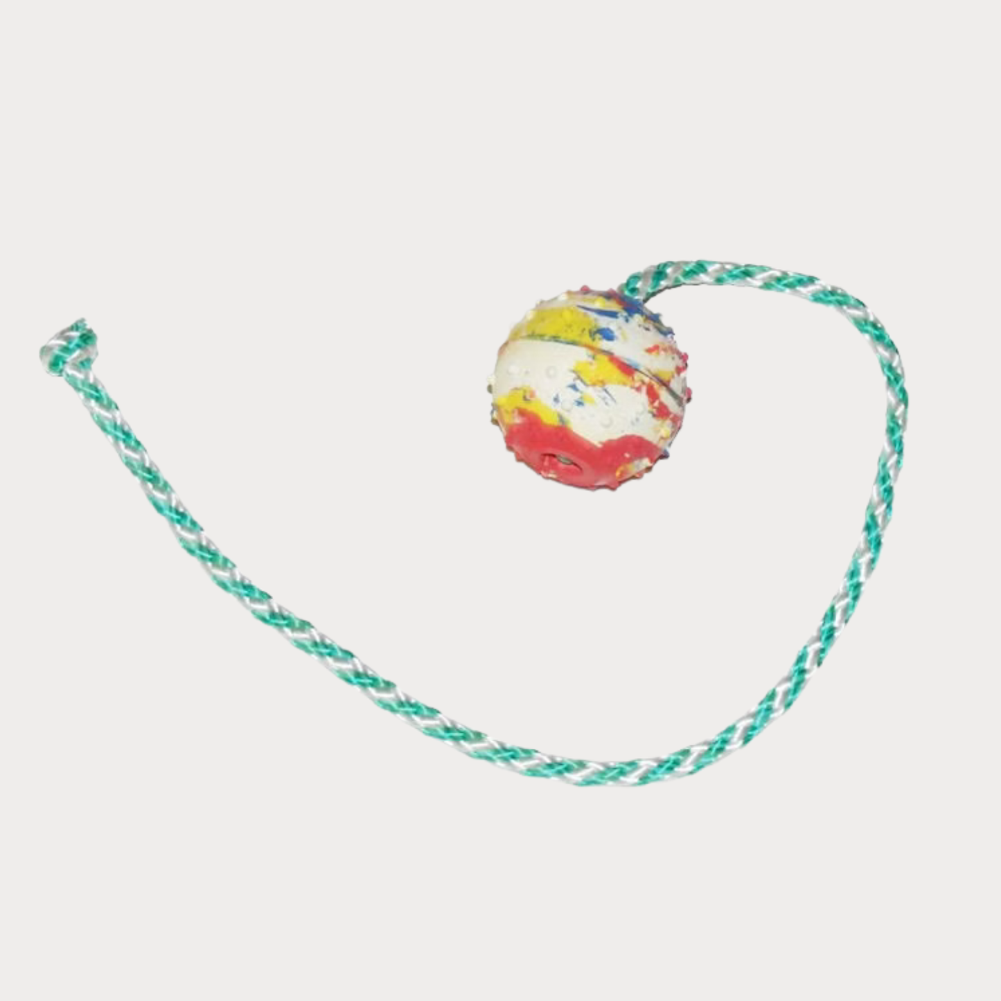 Gappay - Pallina in gomma con corda 50cm