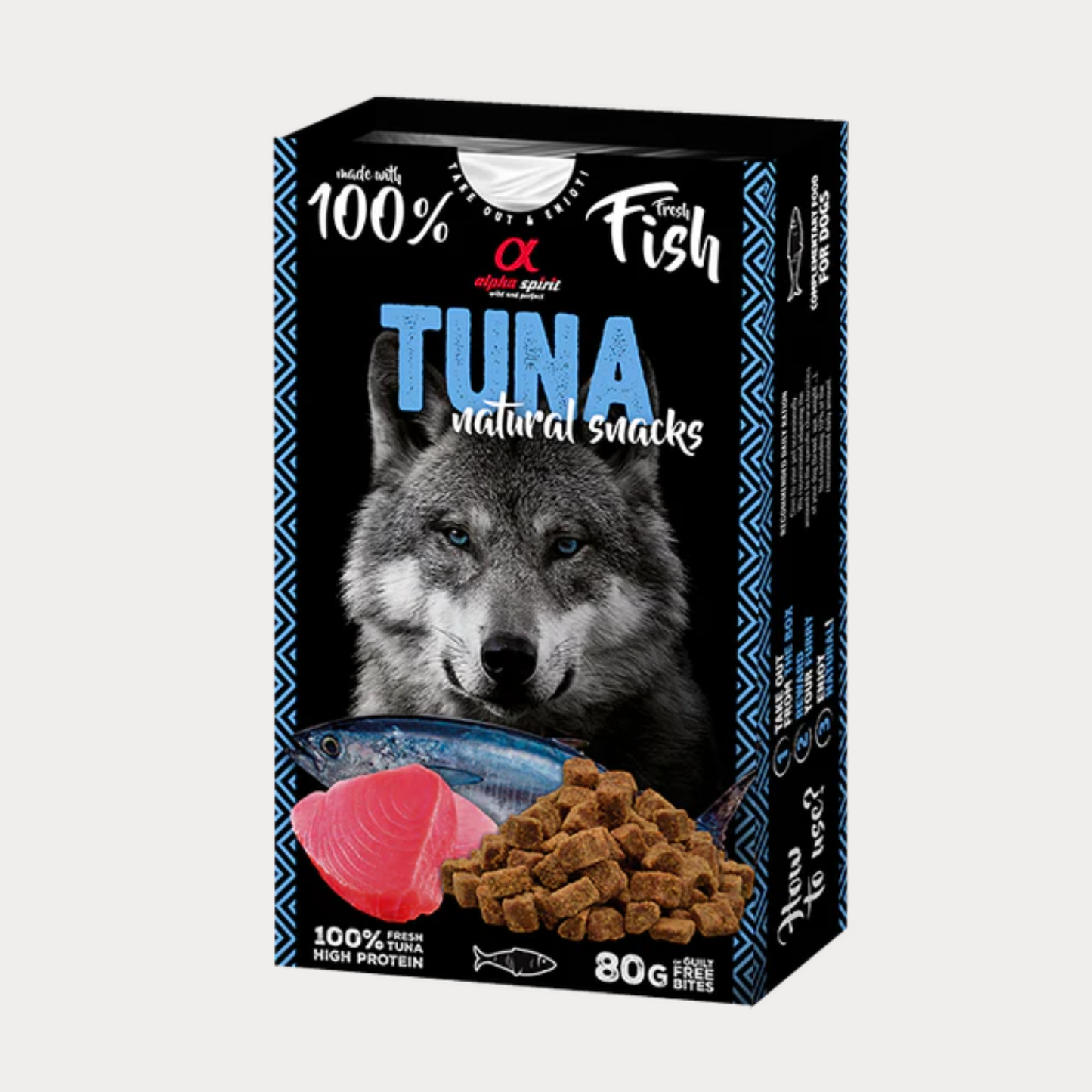 Alpha Spirit - Snack per cani naturale di Tonno 80gr