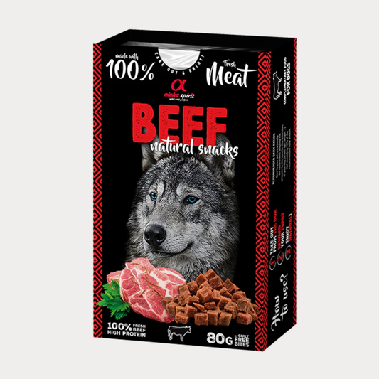 Alpha Spirit - Snack per cani naturale di Manzo 80gr