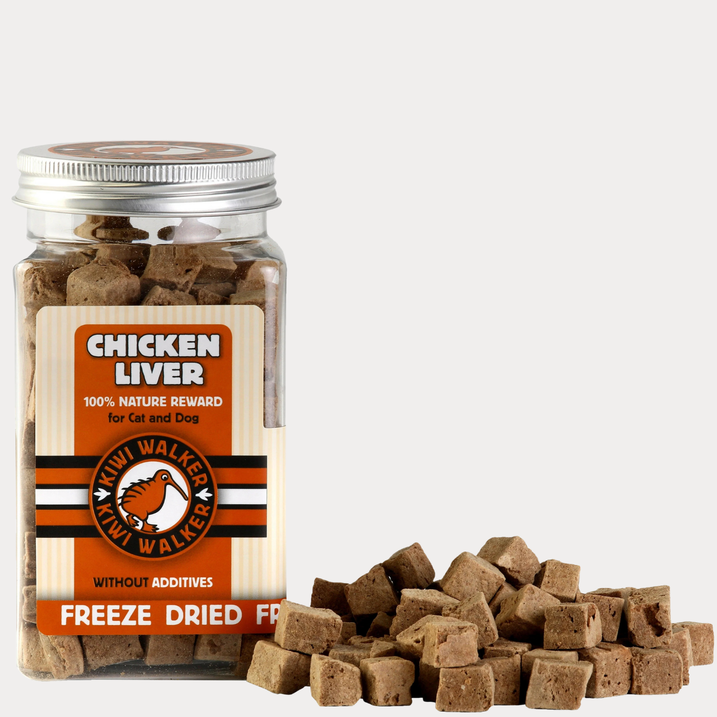 Kiwi Walker - Cubetti di fegato di pollo FREEZE DRIED 105gr