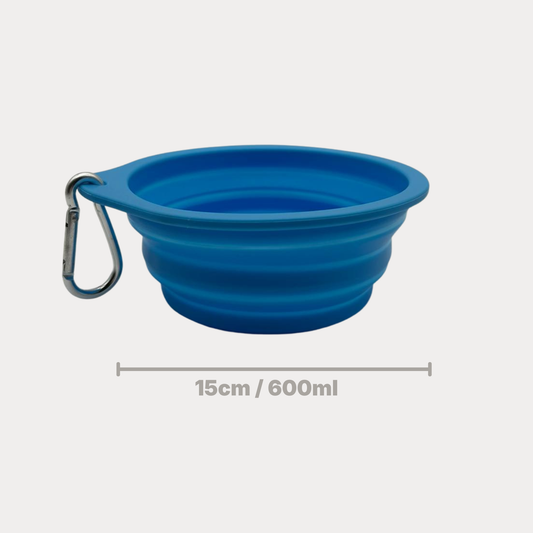 Ciotola Pieghevole in Silicone per Cani – Ciotola da Viaggio