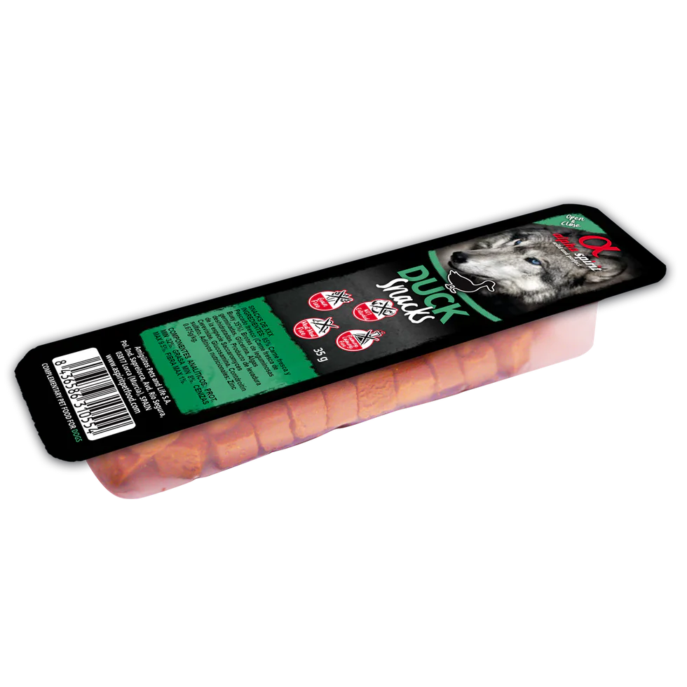 Alpha Spirit - Premietti semi umidi di Anatra Confezione da 35gr