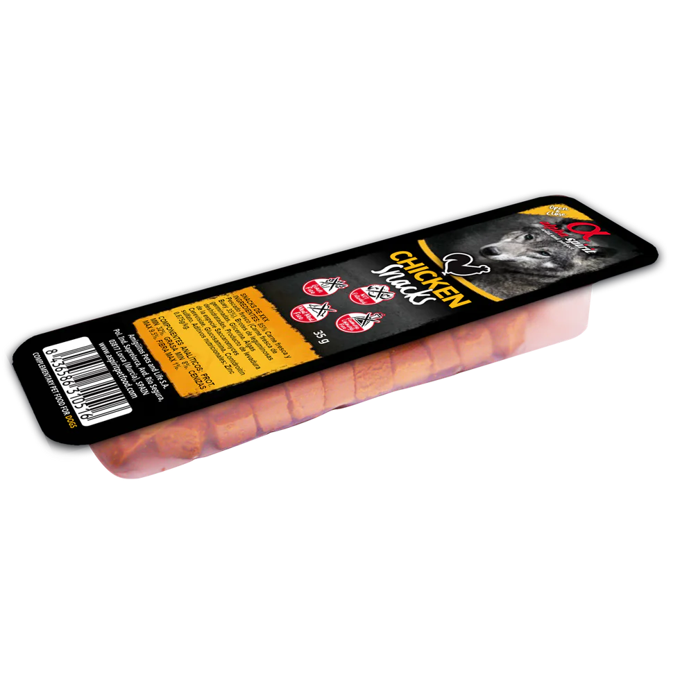 Alpha Spirit - Premietti semi umidi di Pollo Confezione da 35gr