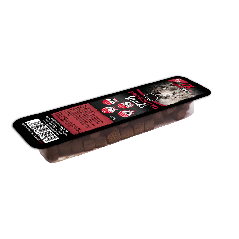 Alpha Spirit - Premietti semi umidi di Prosciutto Confezione da 35gr